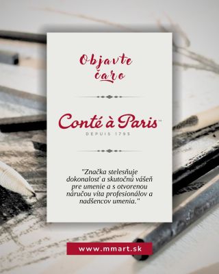 ✏️ Novinka na eshope! Objavte skicovacie sady ceruziek Conté à Paris – ideálne pre detailné skice, portréty a zložité...